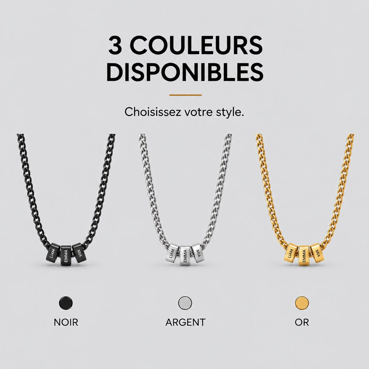 Collier personnalisé Maillon